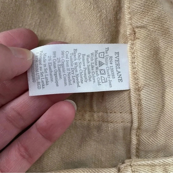 New Everlane Straight Utility Cheeky Jeans High Rise Desert Clay - Picture 5 of 10